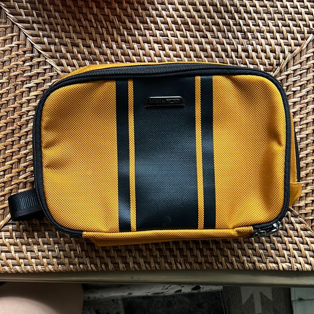NWOT MINI by TUMI Yellow Travel Case
